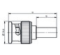 TG BNC-Kabelstecker Cr/Cr    J01000A0049 