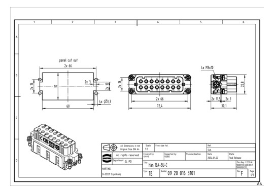 HART Buchseneinsatz          09200163101 