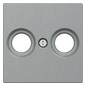 Zentralplatte Ant.dose 2f System M alu Schraubbef