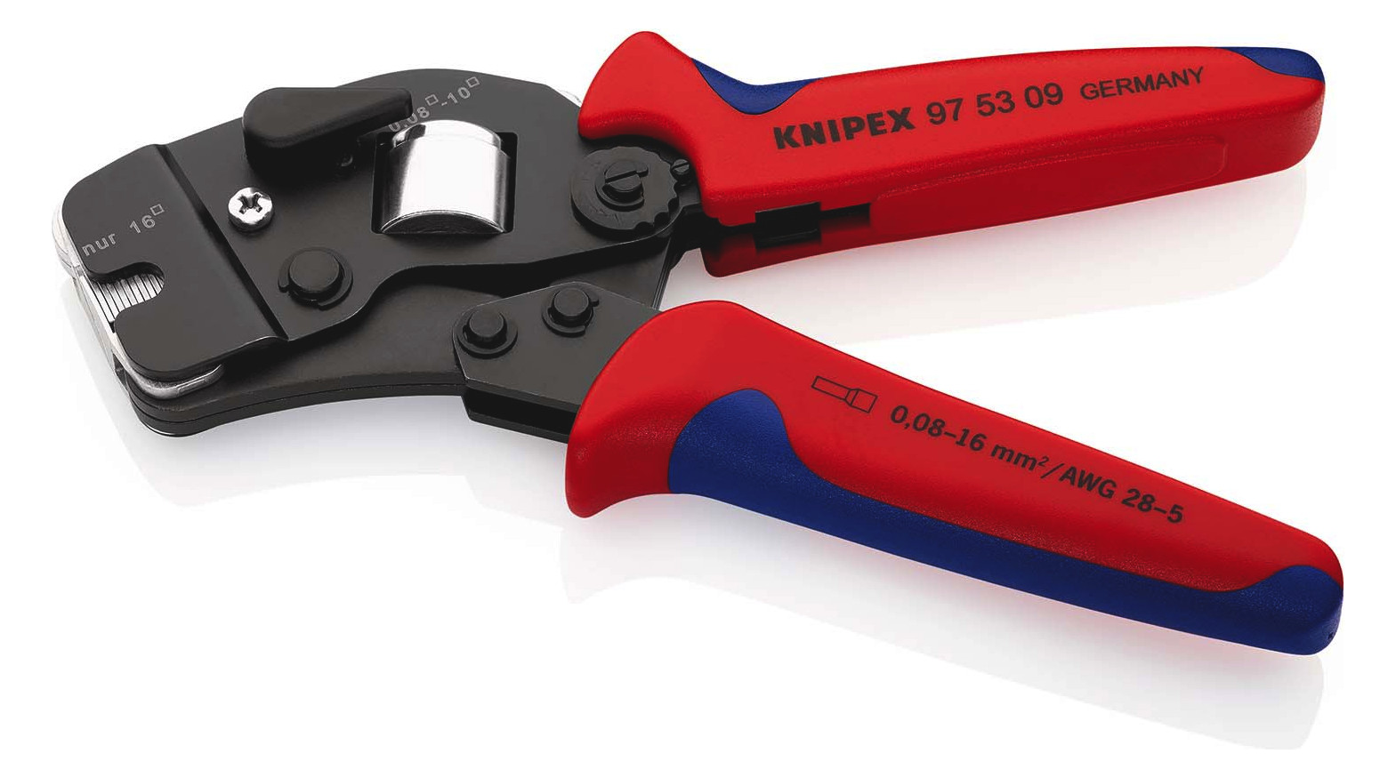 Kerbzange mech 190mm Aderendh 0,08-16qmm