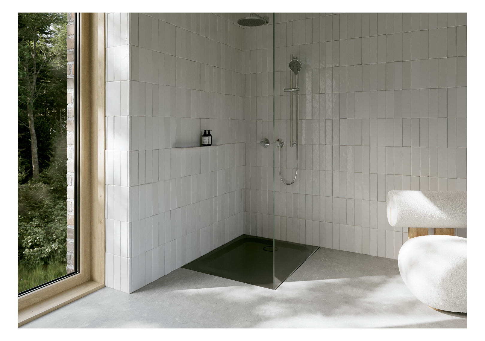 Duschwanne BetteUltra 1660 100x90x2,5cm, anthracite