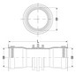 Crassus Wanddurchführung KG2000 DN 160, 2,5 bar