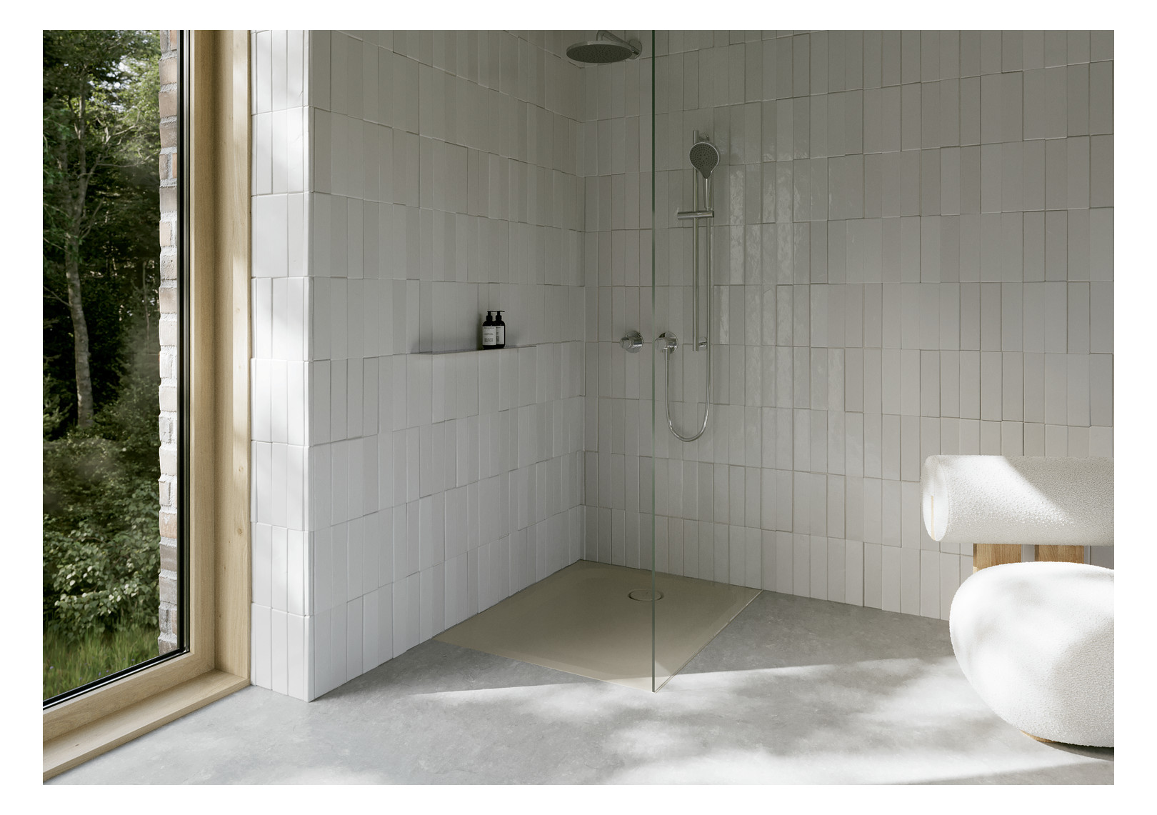 Duschwanne BetteUltra 5490 100x80x2,5cm, Glasur, beige