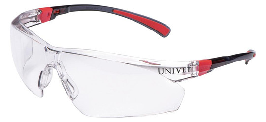 VUNIVET-Schutzbrille 506 UP, transparent, rot