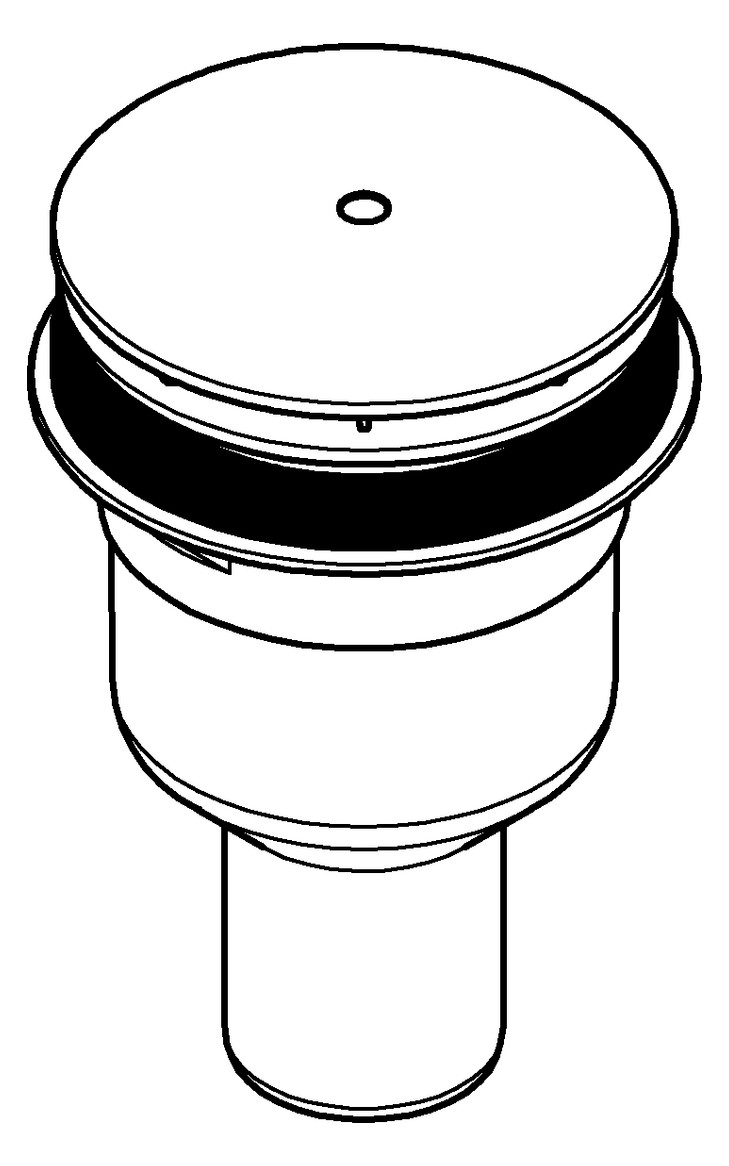 GROHE Ablaufgarnitur Universal Ø 11,2 cm, Abgang senkrecht, chrom