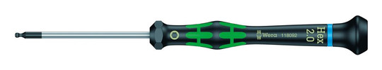 Wera-Elektroniker-Kugelkopf-Schraubendreher 2052 - SW 2,0