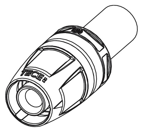 TECE Pressübergang TECElogo Push 25 x 22 mm, Rotguss/Siliziumbronze