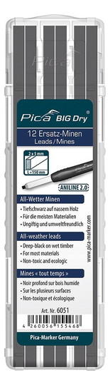 Pica-Ersatzminenset ANILINE 2.0 Minen Graphit (12...
