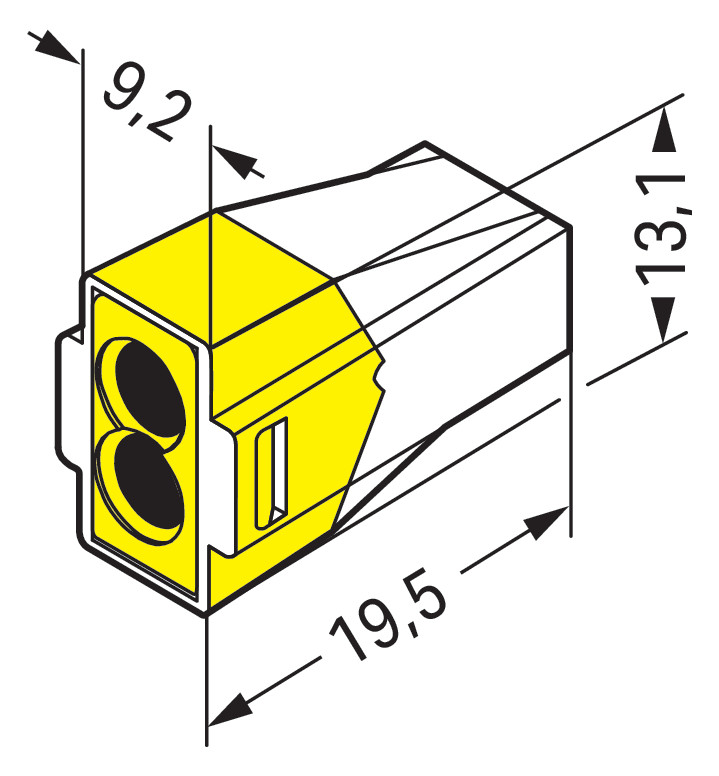 Steckklemme 2f 400V 24A 1,5-2,5qmm ge f.Massivleiter