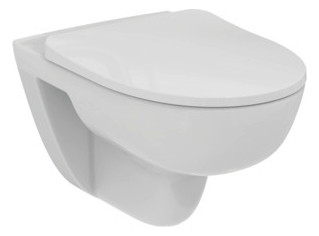 Ideal-Standard Wandtiefspül-WC-Paket i.life A 36,5x54,5x33cm, ohne Spülrand, weiß