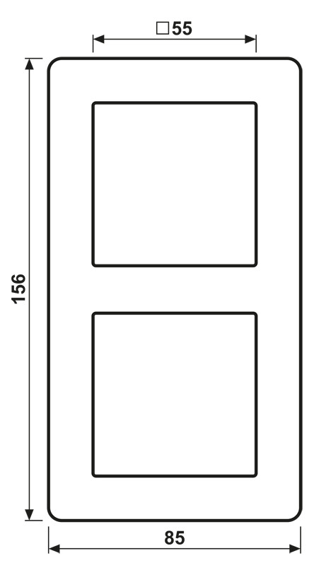 Einbaurahmen 2f anth mt A / A FLOW Kst f.GEB-K Unterputzmontage Thermopl Einbaurahmen 2f anth mt A / A FLOW Kst f.GEB-K Unterputzmontage Thermopl