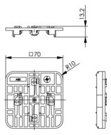 Hutschienenadapter TS35 ger Kst