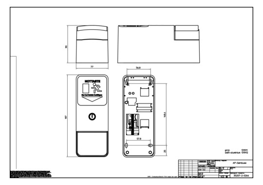 GEZE Geze 131133 TZ 320 SN, AP W  131133 