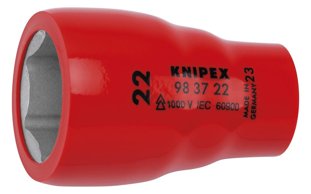 Bild Steckschlüsseleinsatz VDE 6kant 3/8 Zoll SW 22 Nr. 98 37 22 KNIPEX-0