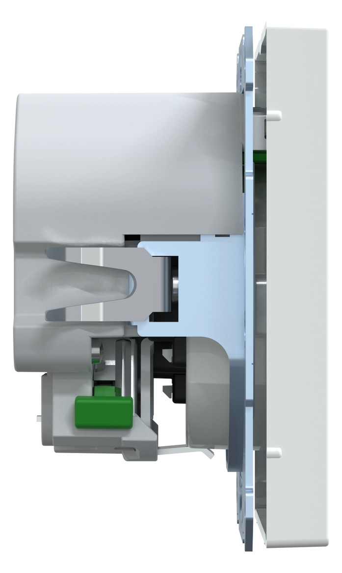 Steckdose 1f lows glz 1USB-A 1USB-C UP m.BS Mit erhöhtem Berührungsschutz IP20