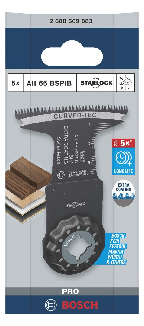 Bild Tauchsägeblatt BiM 65x40mm, AII 65 BSPIB Starlock 5-tlg. BOSCH-1