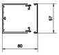 Leitungsführungskanal Kst 60x57x2000mm ver-ws LF-K unbeh RAL9016