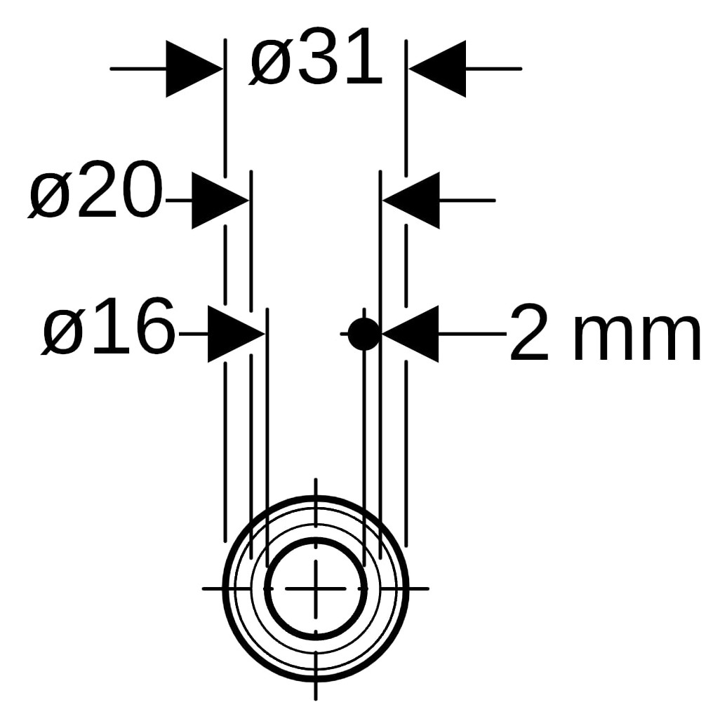 Geberit Systemrohr ML DN 15, Ø 20 mm, Rolle 50 m, in Schutzrohr