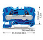 Reihenklemme 0,5-6qmm Serie 2006 1Etage 2kl bl 41A Hutschiene TH35