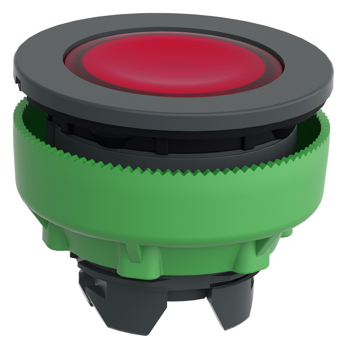 Leuchtmelder Front fl rnd rt Ø30mm Kst 37x37mm 1st IP66