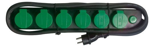 fortis-FR-Steckdosenleiste 6-fach - 3m H07RN-F 3G1,5