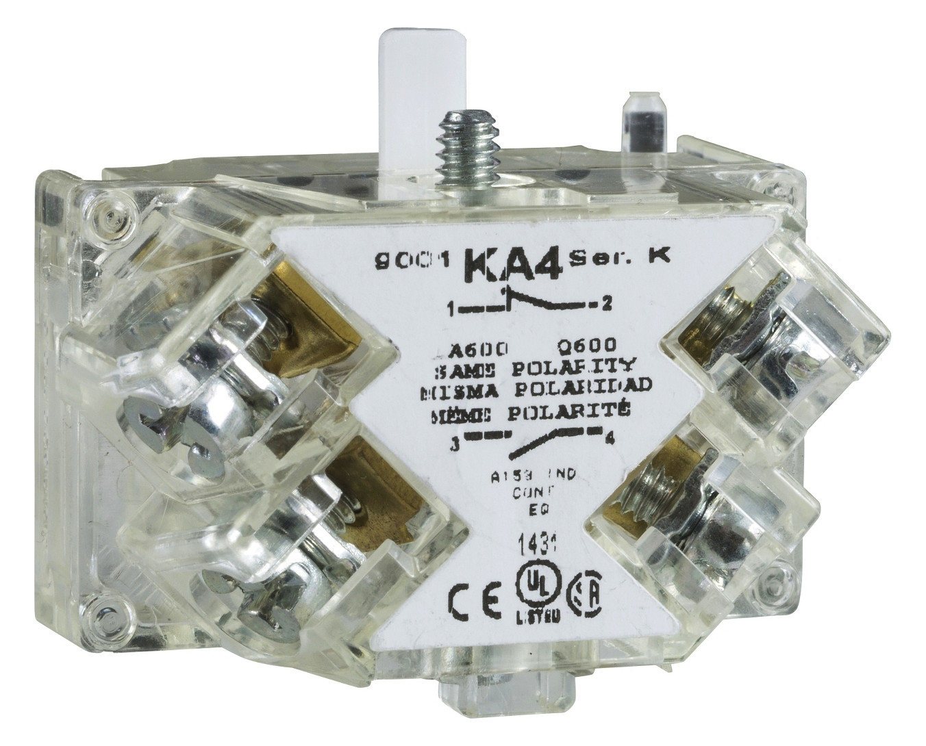 Hilfsschalterblock 1W 3A/AC Schraub