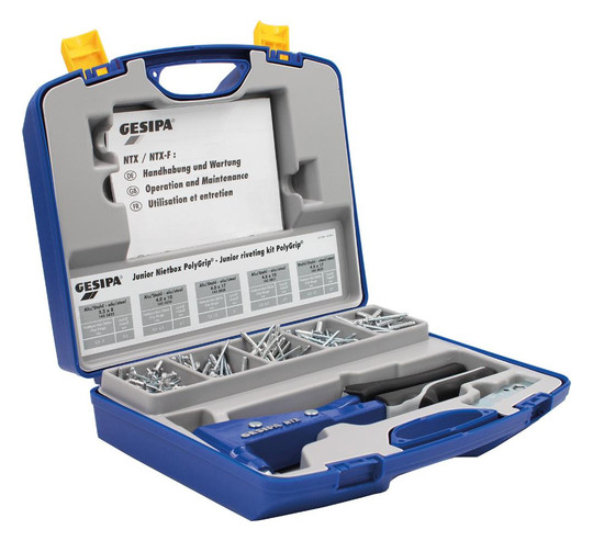 GESIPA-Nietbox Junior mit NTX + Polygrip-Nieten