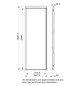Frontblende 2000x650xmm ws RAL9003