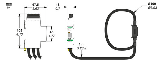 Messwandlerzähler Vierlei elektr geeicht 1000A 100-277V/N-L 173-480V/L-L Eintarif