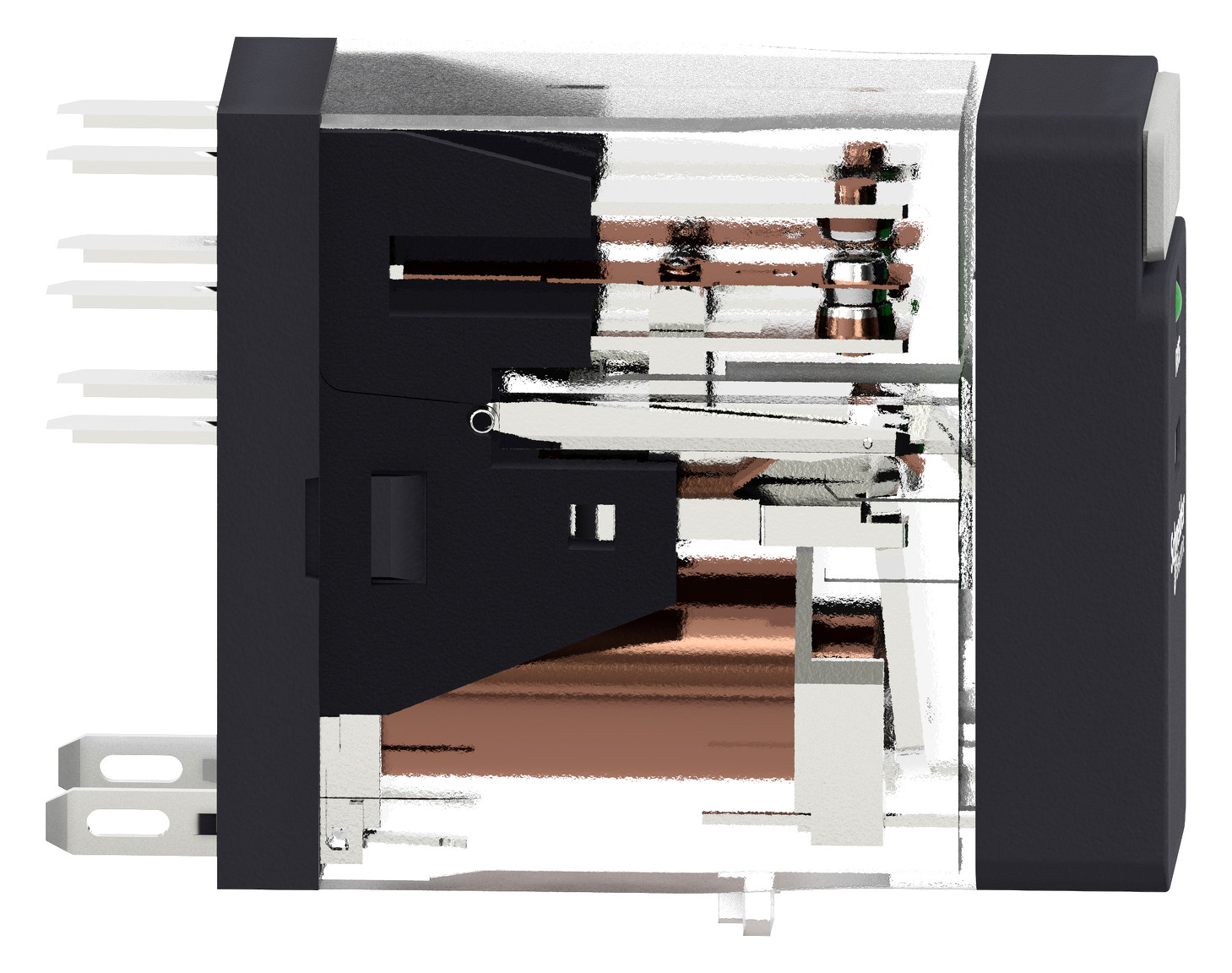Schaltrelais 2W IP20 13x30x34,5mm Schraub