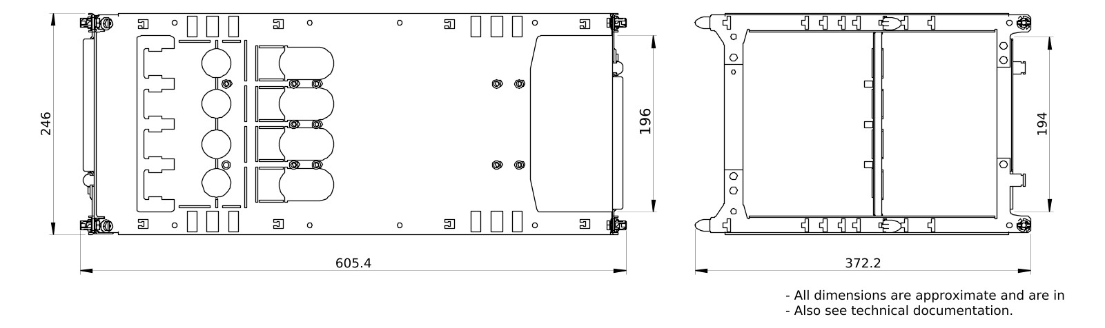 Montageplatte Verteiler ST pulverbesch 250x650mm