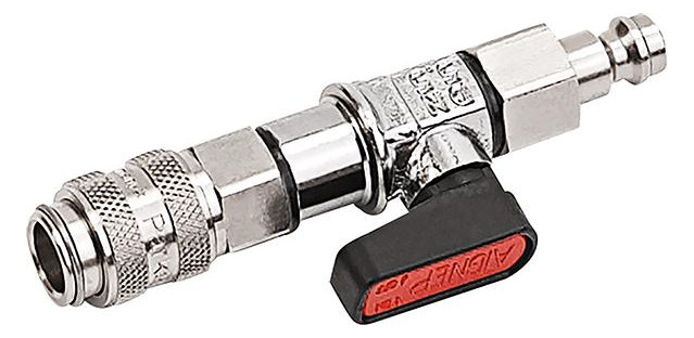 Bild Kugelhahn steckbar NW5 Kupplung offen / Nippel NW5 - JUMTEC-0