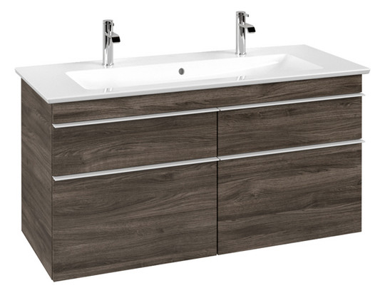 V&B Waschtisch-Unterschrank Venticello 115,3x59x50,2cm, Griff White, stone oak