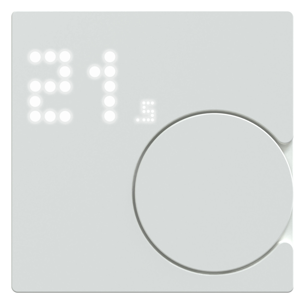 Raumtemperaturregler UP Zigbee akws glz aktivweiß Bedienelement m.Display