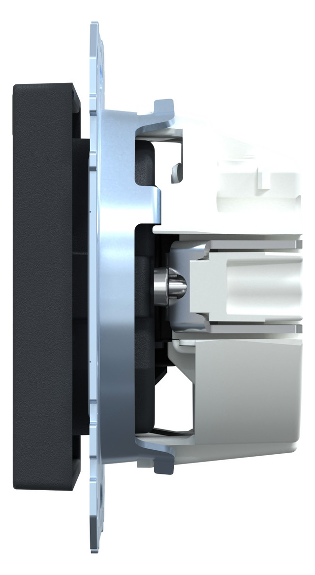 Steckdose 1f anth mt System M UP m.BS IP20 Mit erhöhtem Berührungsschutz