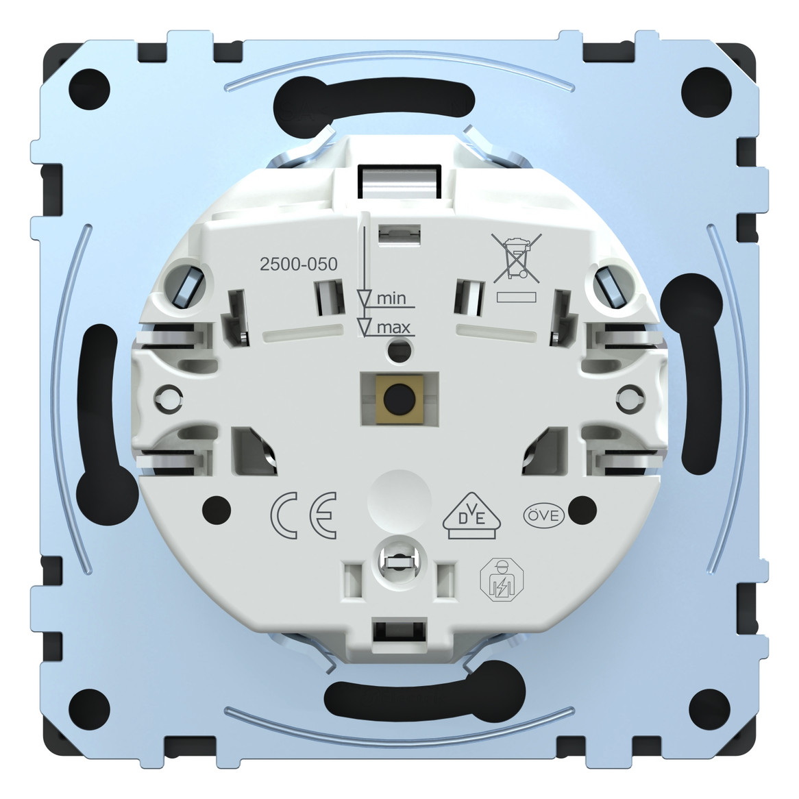 Steckdose 1f anth glz System Design UP m.BS Mit erhöhtem Berührungsschutz IP20
