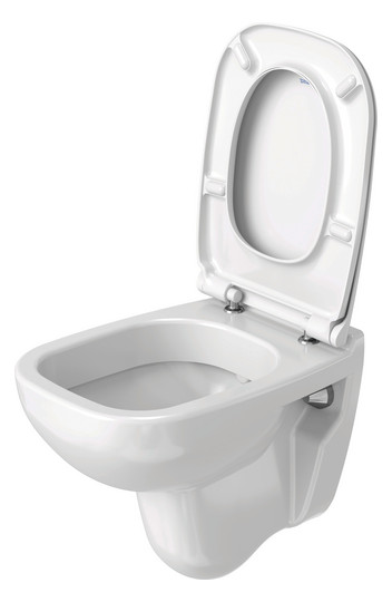 Duravit WC-Sitz D-Code mit Absenkautomatik, Scharniere Kunststoff, weiß
