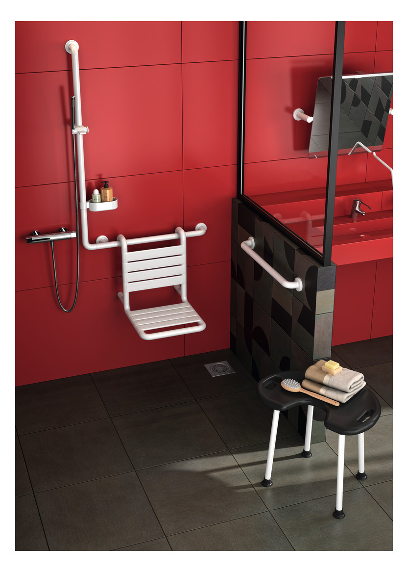 Normbau Haltegriff Nylon Care 600 mm, weiß