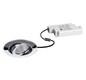 LED-Einbaustrahler 6W 3000K 730lm Konv chr glz 1LED Alu IP65 RF:hochglänzend