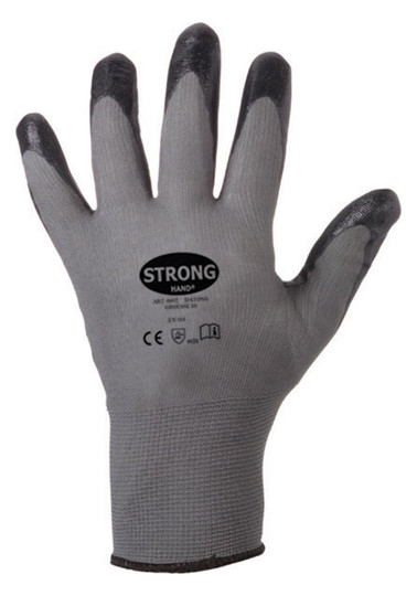 STRONGHAND-Strickhandschuh, grau-schwarz Datong 0602 - Gr.10