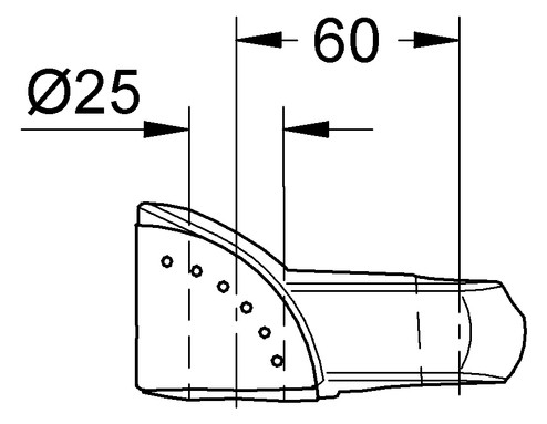 GROHE Gleitelement 06659 velourchrom