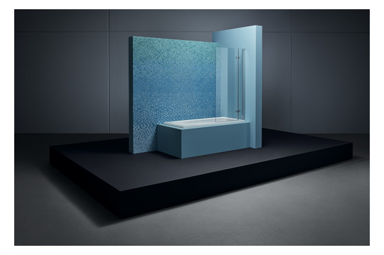 Badewanne BetteOcean 8850 160x70x45cm, Fußende rechts, Überlauf hinten, Antirutsch Sense, weiß