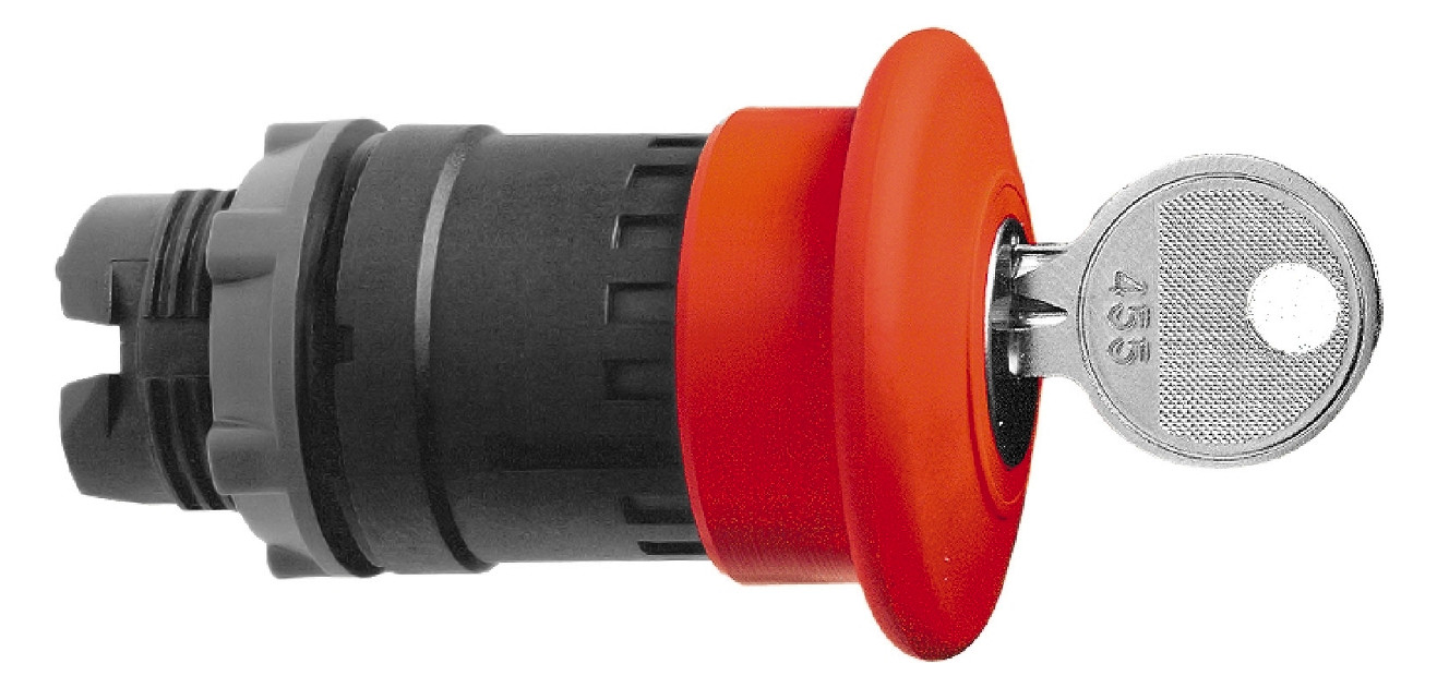 Frontelement für Not-Aus Ø22mm rt rnd IP66 hoch Schaltfunktion verrastend