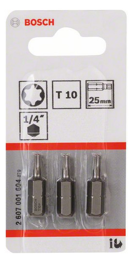 Bit TX10 L&#x3D;25mm 6,4mm(1/4) 1/4Zoll