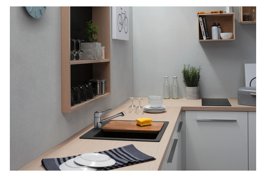hansgrohe Spültisch-Einhebelmischer 100 Focus M42 1jet, chrom