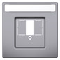 Zentralplatte TAE 3f System Design edst Schraubbef m.Beschr.Feld