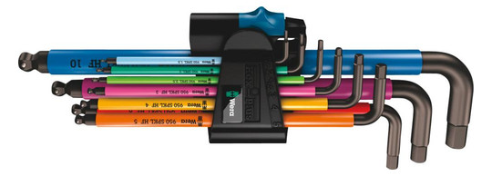 Wera-Winkelschlüssel-Satz 950/9 Hex-Plus Multicolour...