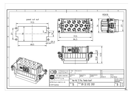 HART Buchseneinsatz          09320123101 