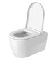Duravit Wand-Tiefspül-WC Set Me by Starck mit WC-Sitz, Rimless, weiß