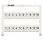 Klemmenmarkierung ws Serie 793 RM=5mm 1-10 horiz